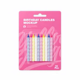 Blister Pack With 10 Candles